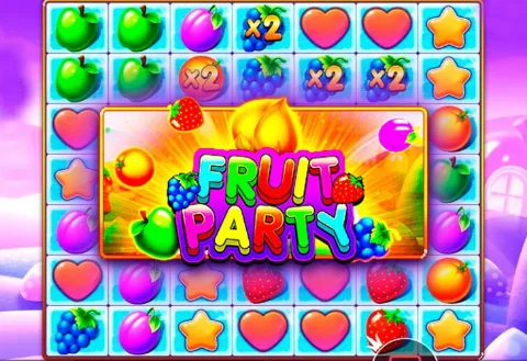 Fruit Party, kolorowe owoce na siatce