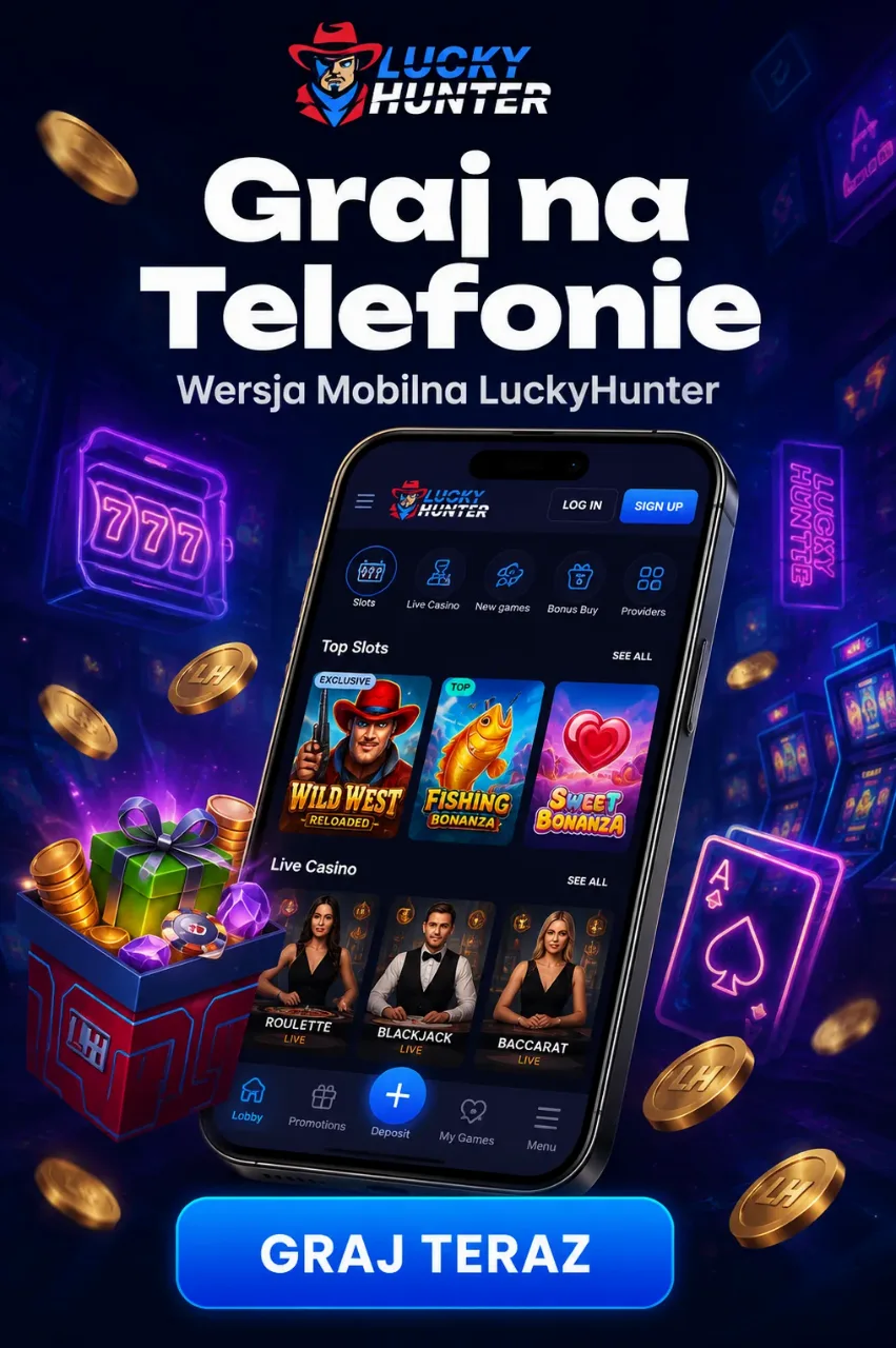 LuckyHunter Casino — Aplikacja Mobilna i Gra na Telefonie